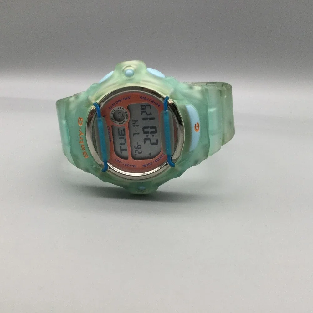 Casio Baby-G Womens Watch 43mm Orange 3252 BG-169R Green Resin Shock Resistant